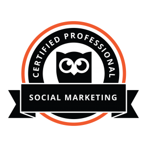 Hootsuite Social Marketing certification badge